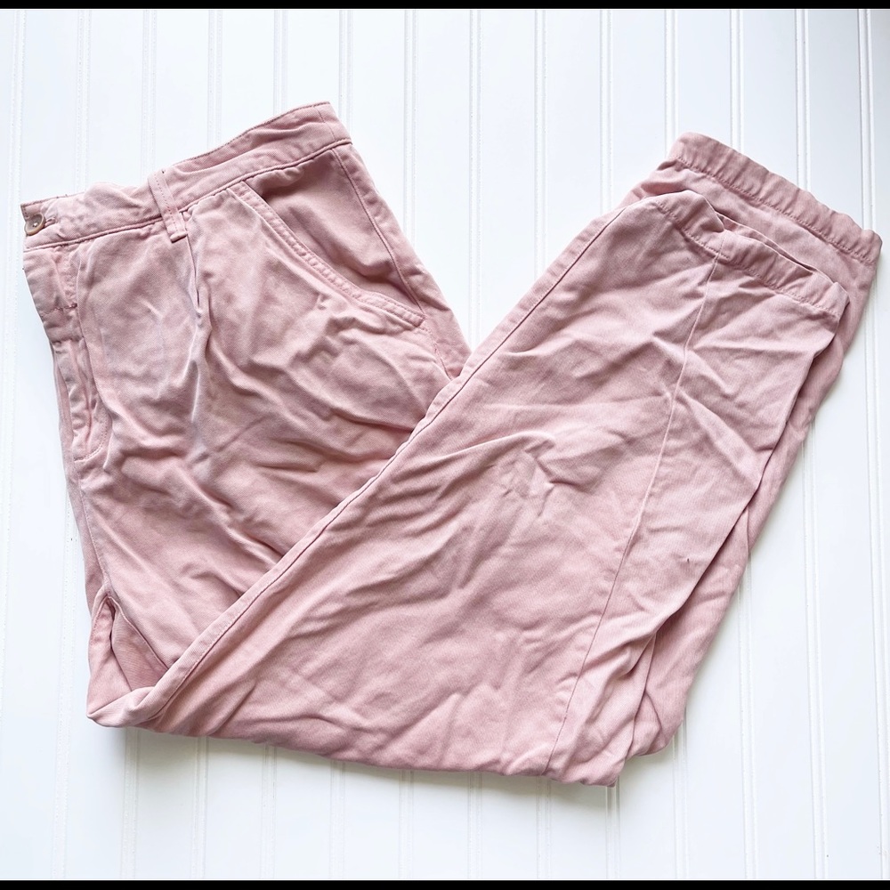Anthropologie Pink Chino Pants Sz 22